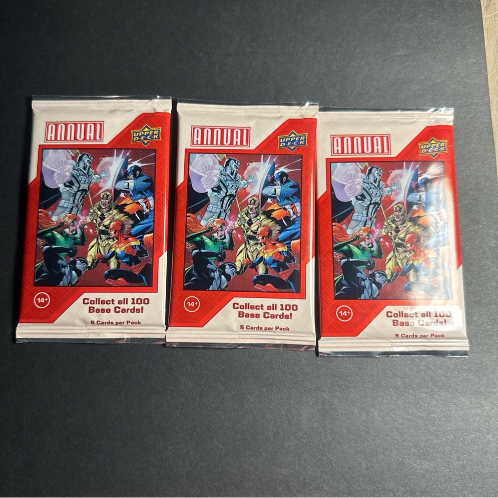 Lot Of 3 Packs 2022/23 Upper Deck Marvel Annual Retail Pack Factory Sealed